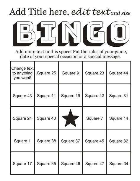 Bingo Generator .